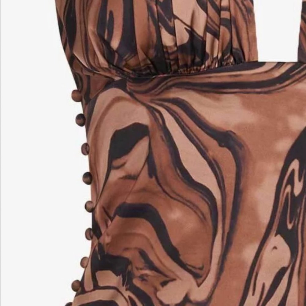 NWT House of Sunny Mahogany Paradise Party Halter Top - Picture 7 of 14